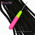 Hair Crochet Hooks Plastic Handle Stainless Steel Crochet Hook Needle For Hair